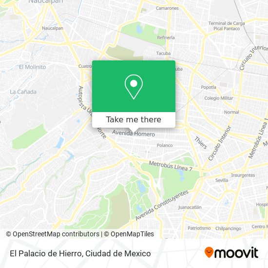 El Palacio de Hierro map