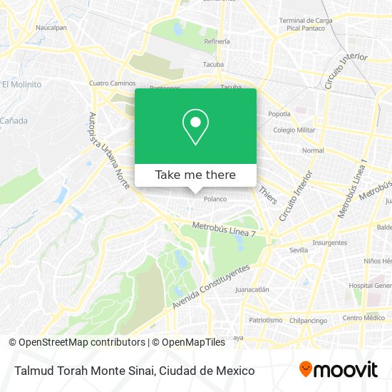 Talmud Torah Monte Sinai map