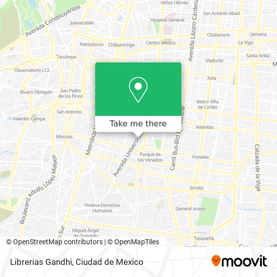 Librerias Gandhi map