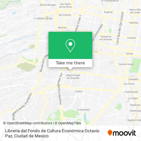 Librería del Fondo de Cultura Económica  Octavio Paz map