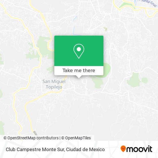 How to get to Club Campestre Monte Sur in Tlalpan by Bus?