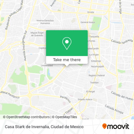Casa Stark de Invernalia map