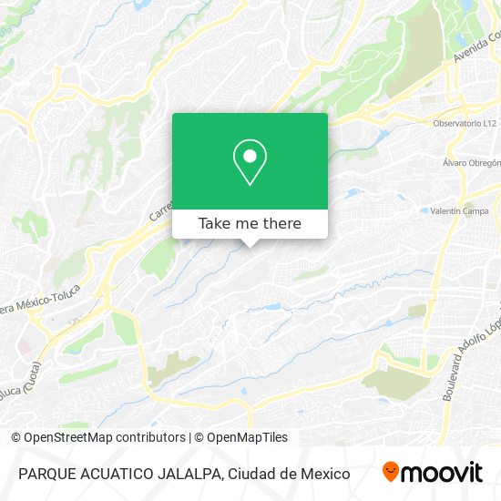 PARQUE ACUATICO JALALPA map