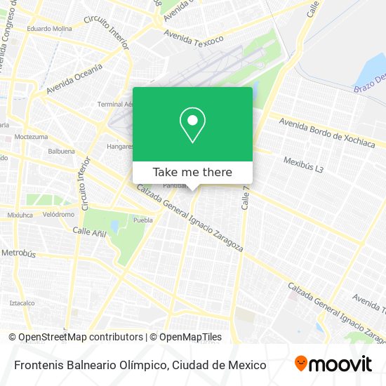 Frontenis Balneario Olímpico map