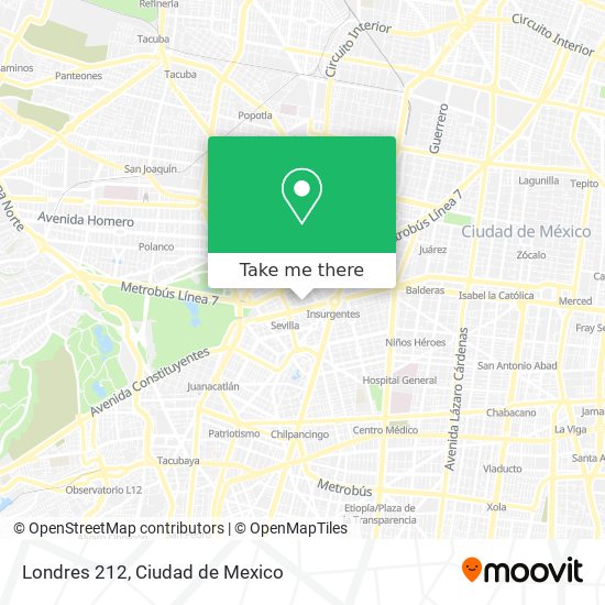 Londres 212 map