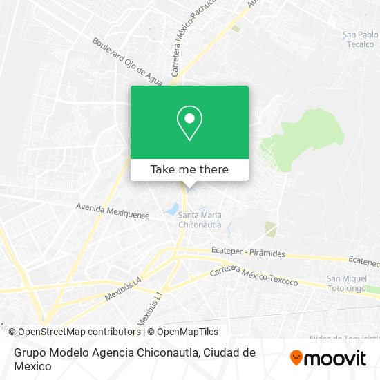 Grupo Modelo Agencia Chiconautla map