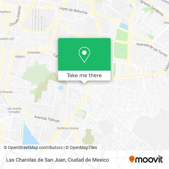 Las Charolas de San Juan map