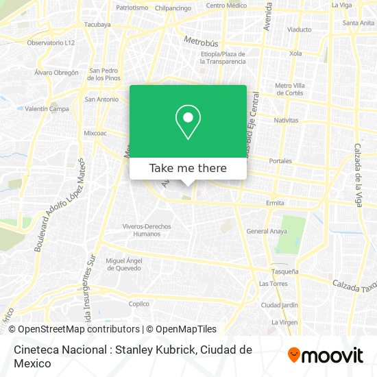 Cineteca Nacional : Stanley Kubrick map