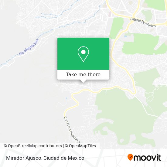 Mapa de Mirador Ajusco