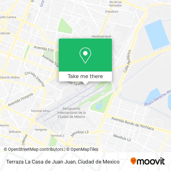 Mapa de Terraza  La Casa de Juan Juan