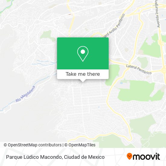 Parque Lúdico Macondo map