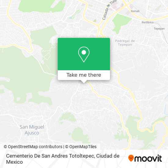 Cementerio De San Andres Totoltepec map