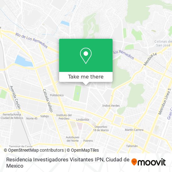 Residencia Investigadores Visitantes IPN map