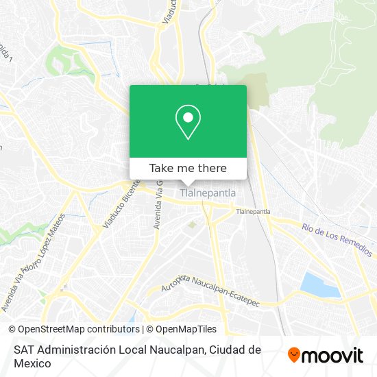 SAT Administración Local Naucalpan map