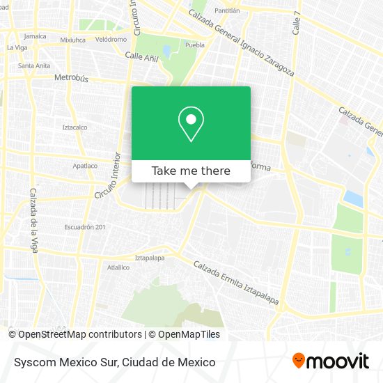 Syscom Mexico Sur map