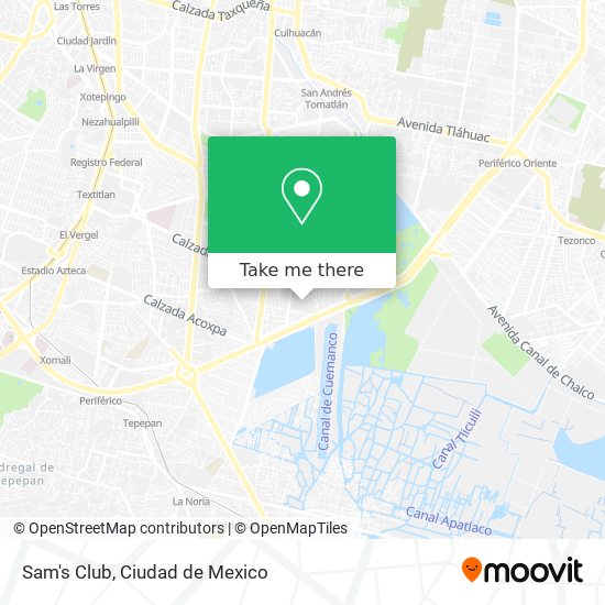 How to get to Sam's Club in Coyoacán by Bus?