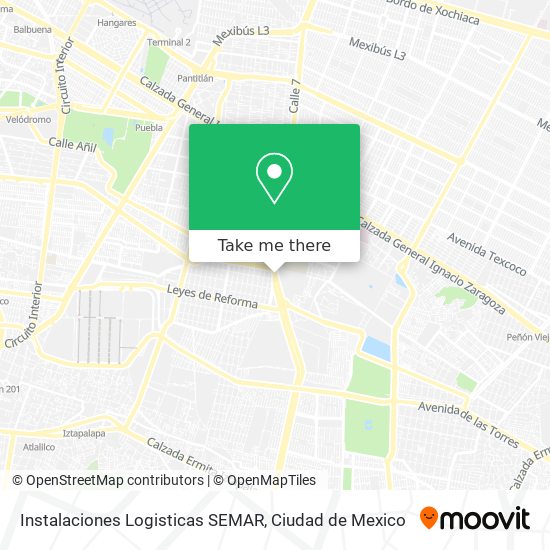 Instalaciones Logisticas SEMAR map