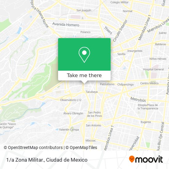 1/a Zona Militar. map