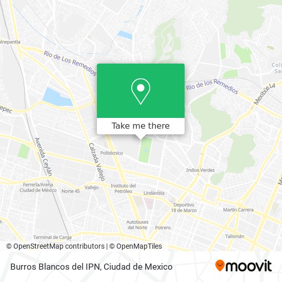 Burros Blancos del IPN map