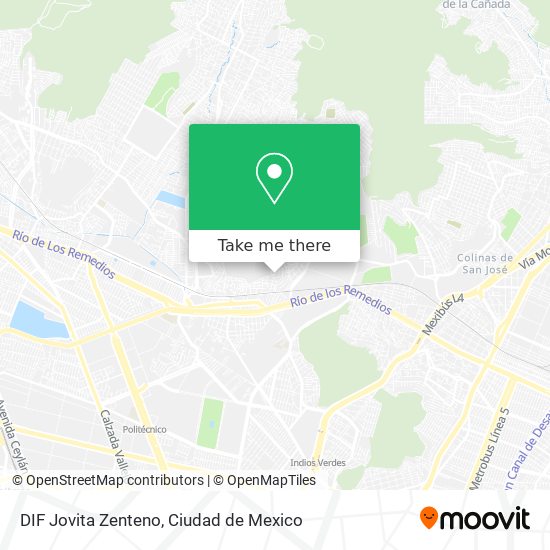 Mapa de DIF Jovita Zenteno