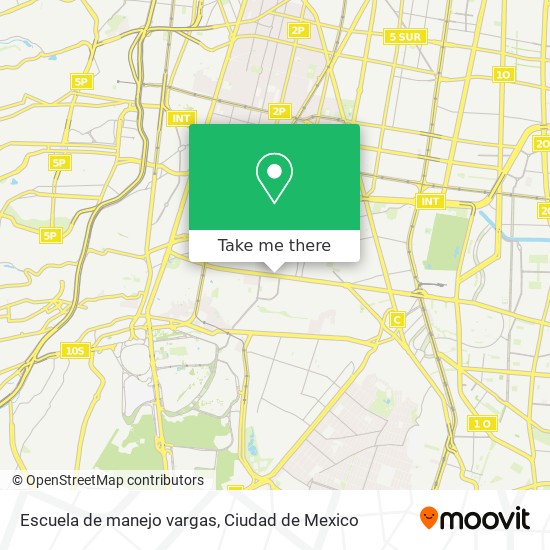 Escuela de manejo vargas map