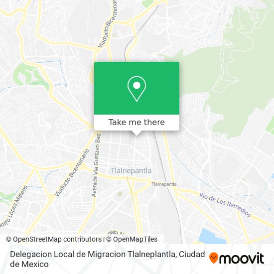 Delegacion Local de Migracion Tlalneplantla map