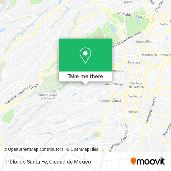 Pblo. de Santa Fe map
