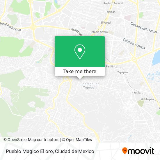 Pueblo Magico  El oro map
