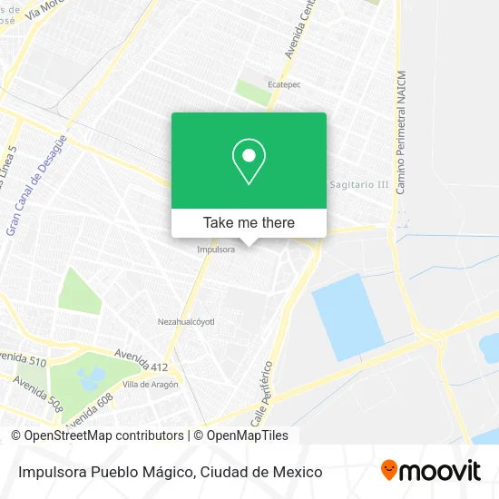 Impulsora Pueblo Mágico map