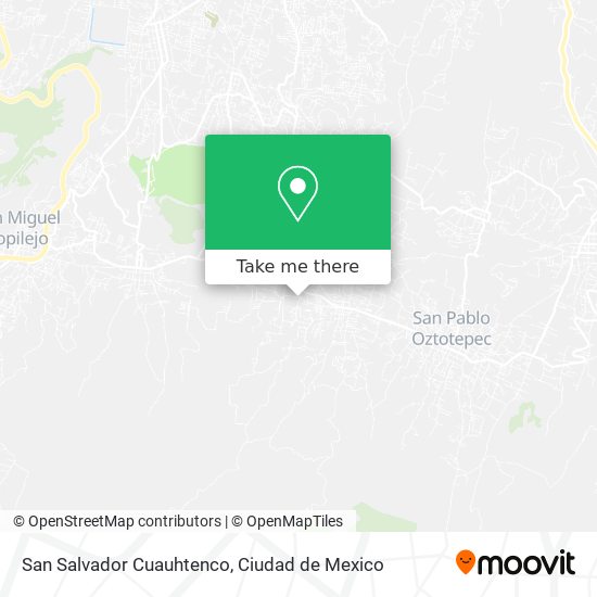 Mapa de San Salvador Cuauhtenco