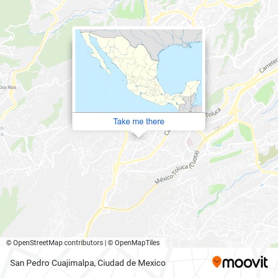 San Pedro Cuajimalpa map