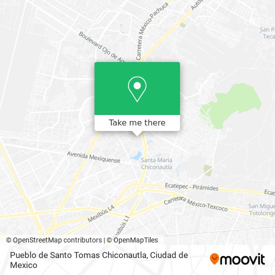 Mapa de Pueblo de  Santo Tomas Chiconautla
