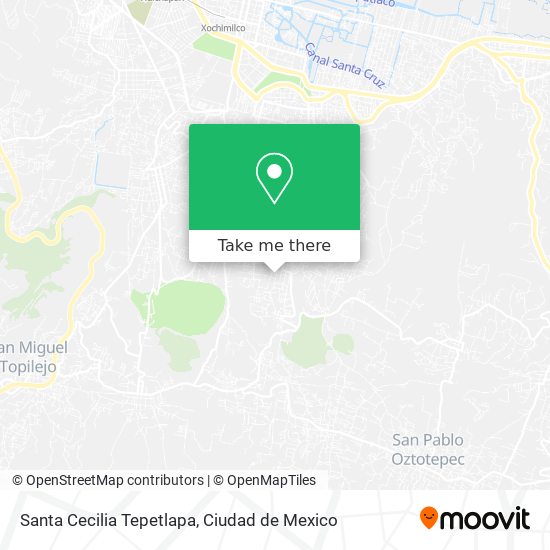 Mapa de Santa Cecilia Tepetlapa