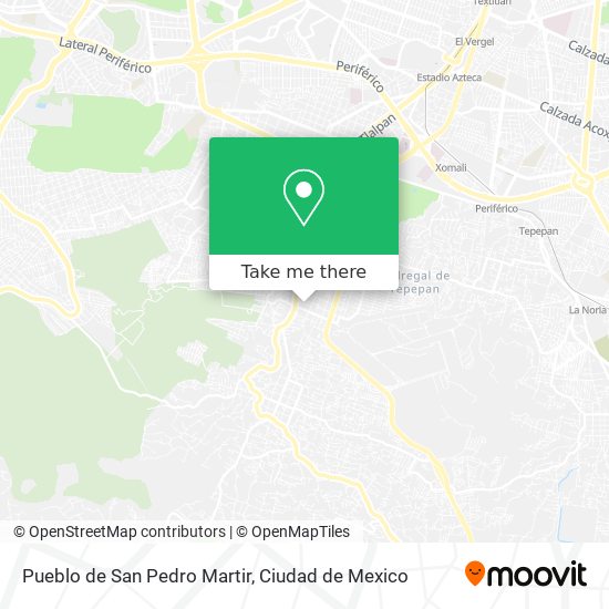 Mapa de Pueblo de San Pedro Martir