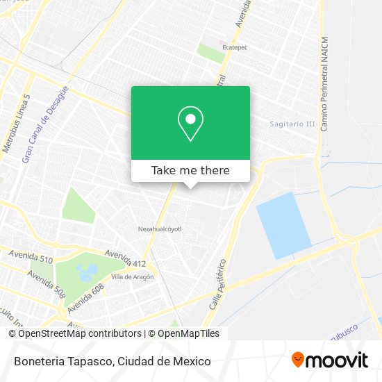 Boneteria Tapasco map
