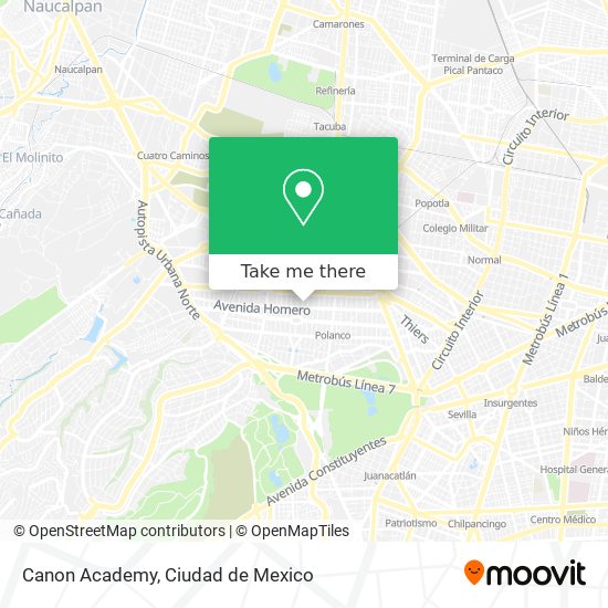  ¿Cómo llegar en Autobús o Metro a Colegio Canon en Naucalpan De Juárez?