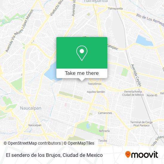 Mapa de El sendero de los Brujos