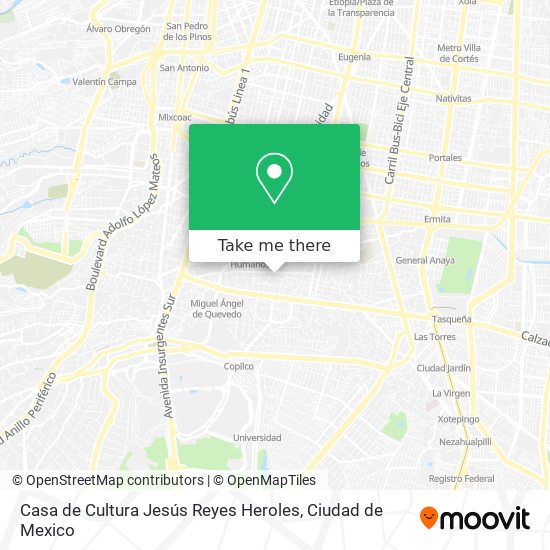 Casa de Cultura Jesús Reyes Heroles map