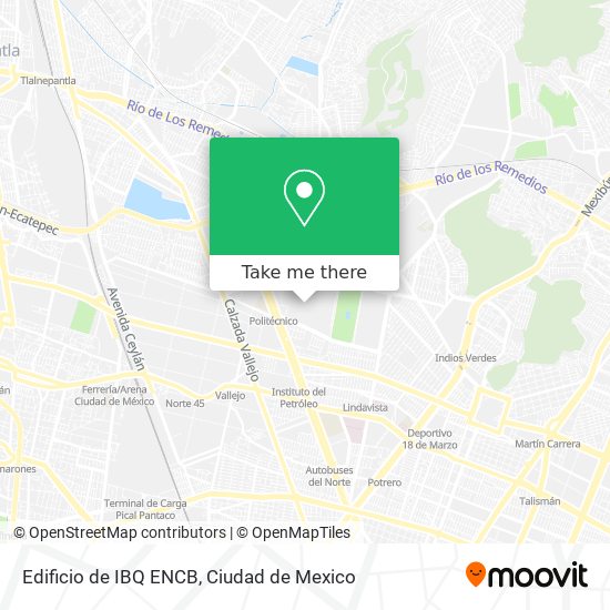 Mapa de Edificio de IBQ ENCB