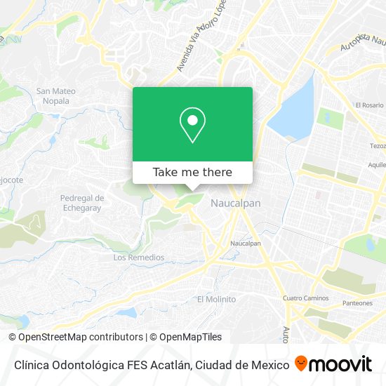 Mapa de Clínica Odontológica FES Acatlán