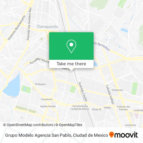 Grupo Modelo Agencia San Pablo map