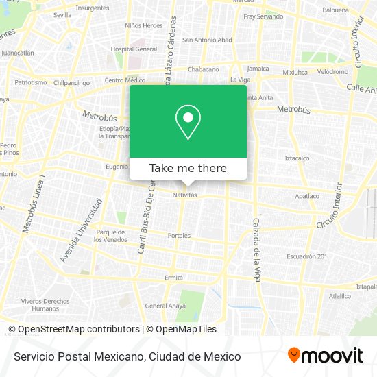 Servicio Postal Mexicano map