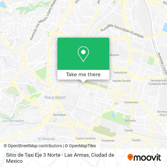 Sitio de Taxi Eje 3 Norte - Las Armas map