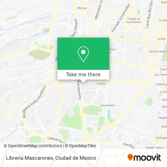 Libreria Mascarones map