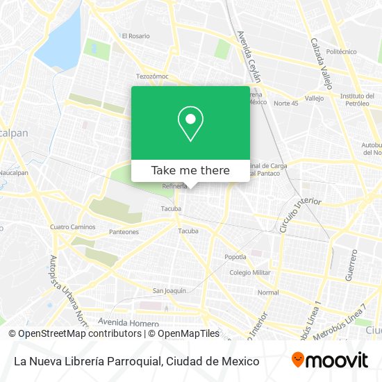 Mapa de La Nueva Librería Parroquial