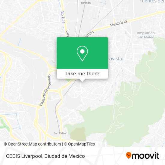 How to get to CEDIS Liverpool in Cuautitlán Izcalli by Bus or Train?