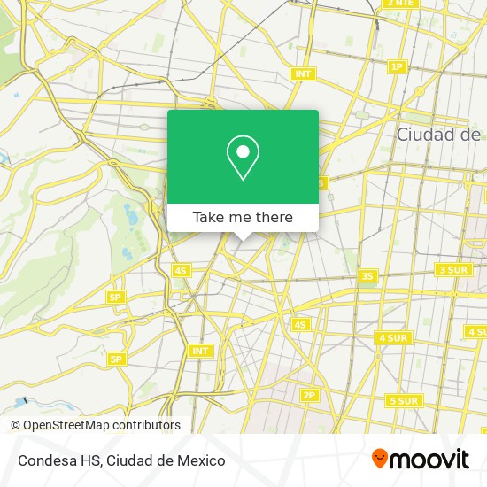 Condesa HS map