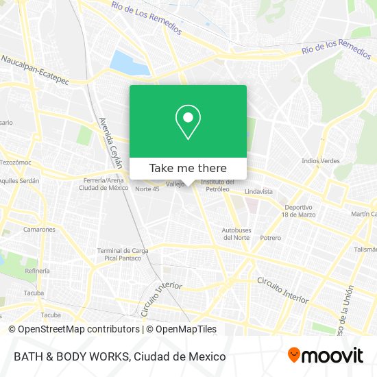 Mapa de BATH & BODY WORKS