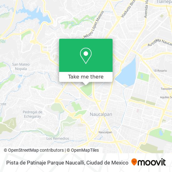 Mapa de Pista de Patinaje Parque Naucalli