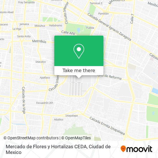 Mercado de Flores y Hortalizas CEDA map